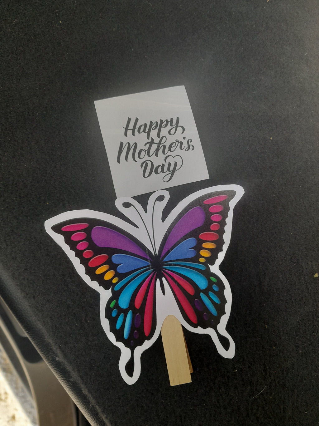 Hand Made Butterfly flaps its wings