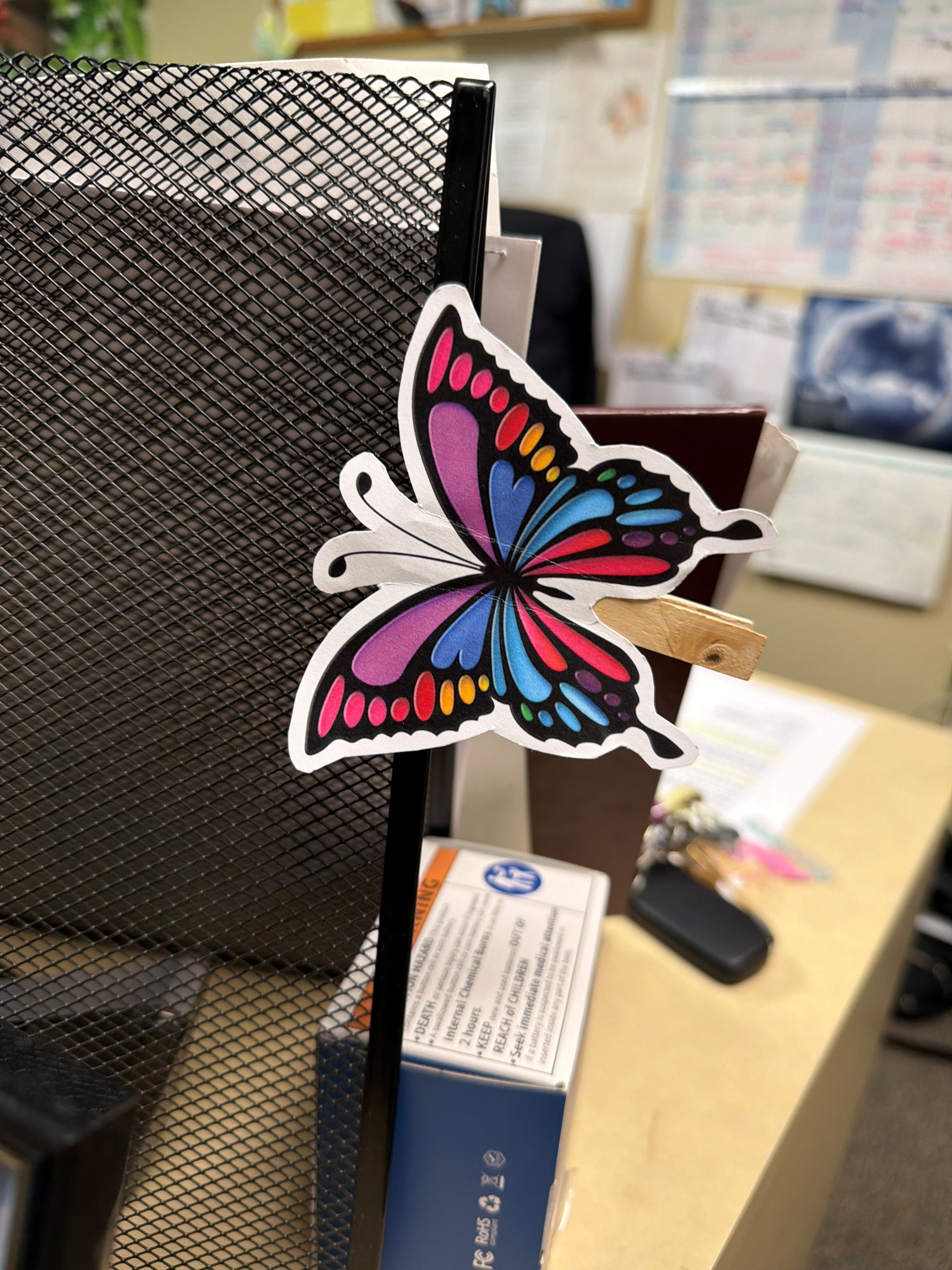 Hand Made Butterfly flaps its wings