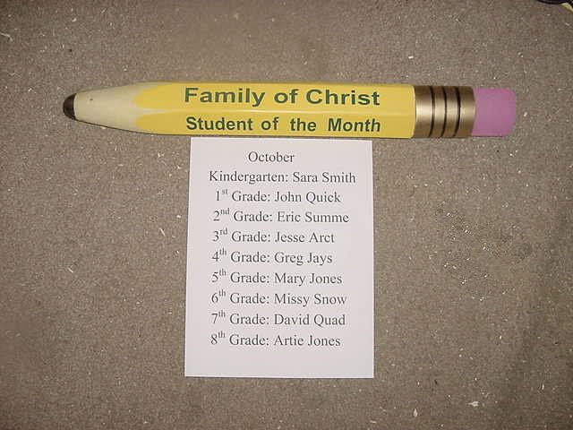 Student of the Month Giant Pencil