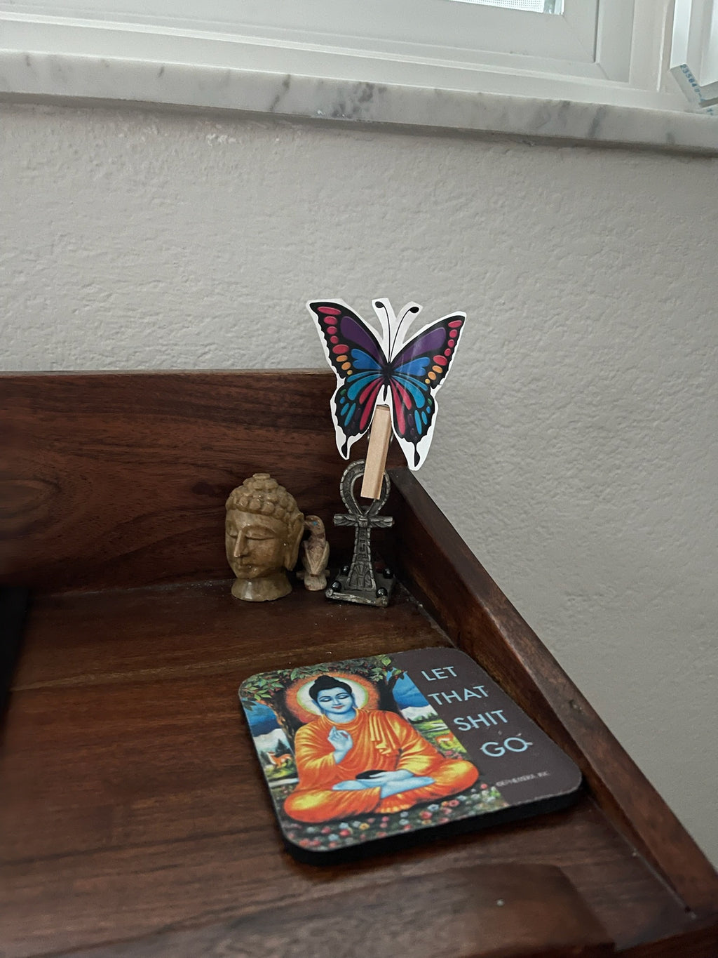 Hand Made Butterfly flaps its wings