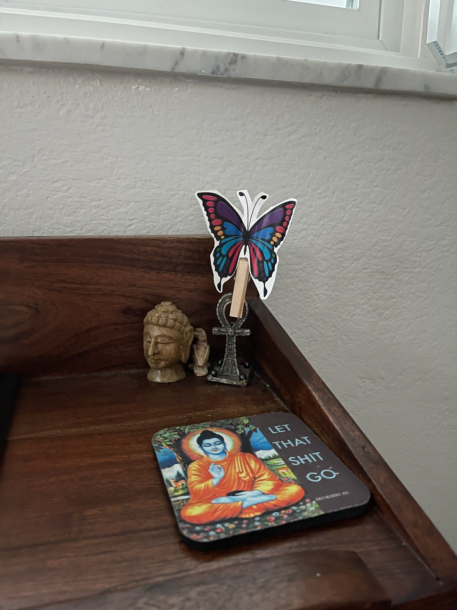 Hand Made Butterfly flaps its wings