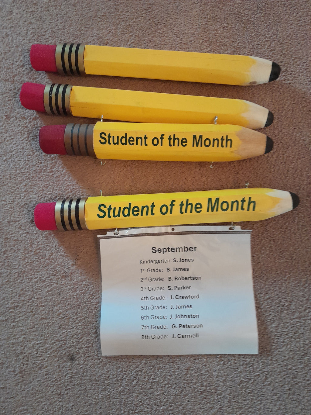 Student of the Month Giant Pencil